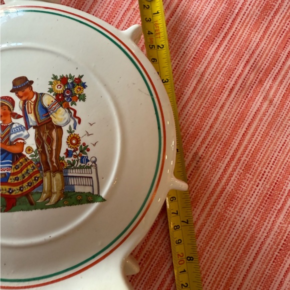 Pair of Vintage Granit Hungary Pottery Folk Art Flasks - Picture 8 of 9